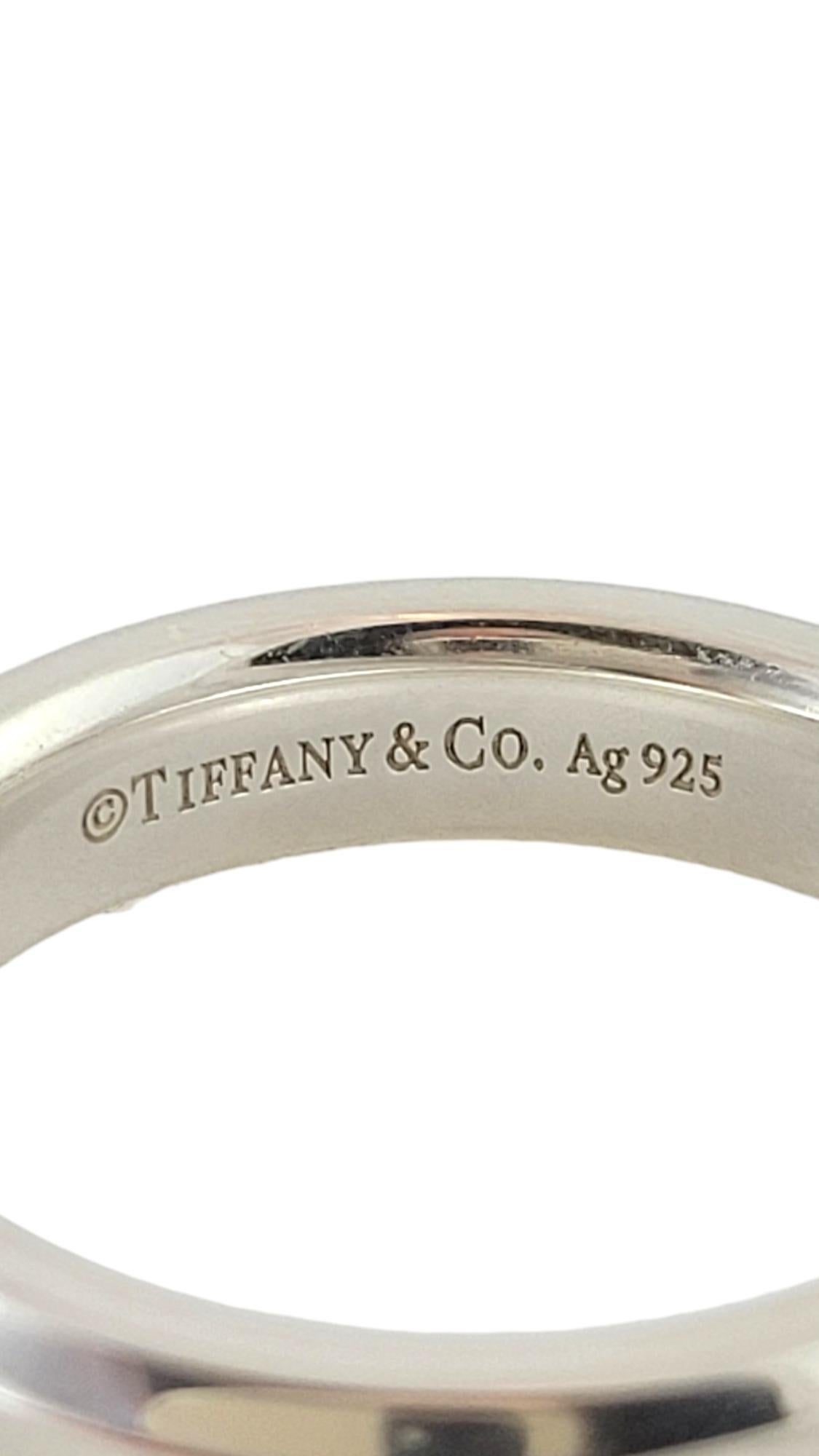 Tiffany & Co Sterling Silver Makers Narrow Slice Ring Size 6 #17484 1