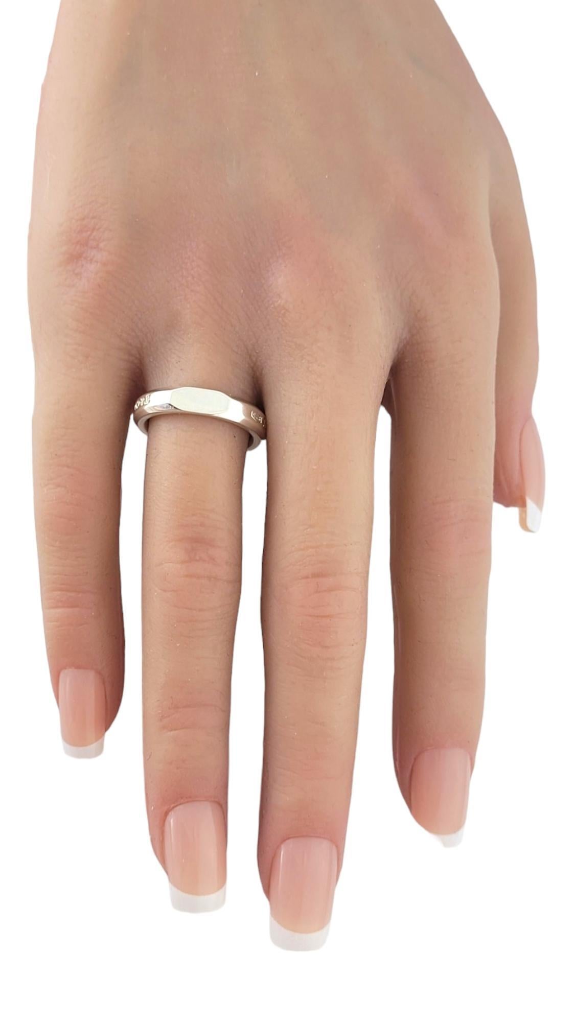 Tiffany & Co Sterling Silver Makers Narrow Slice Ring Size 6 #17484 2