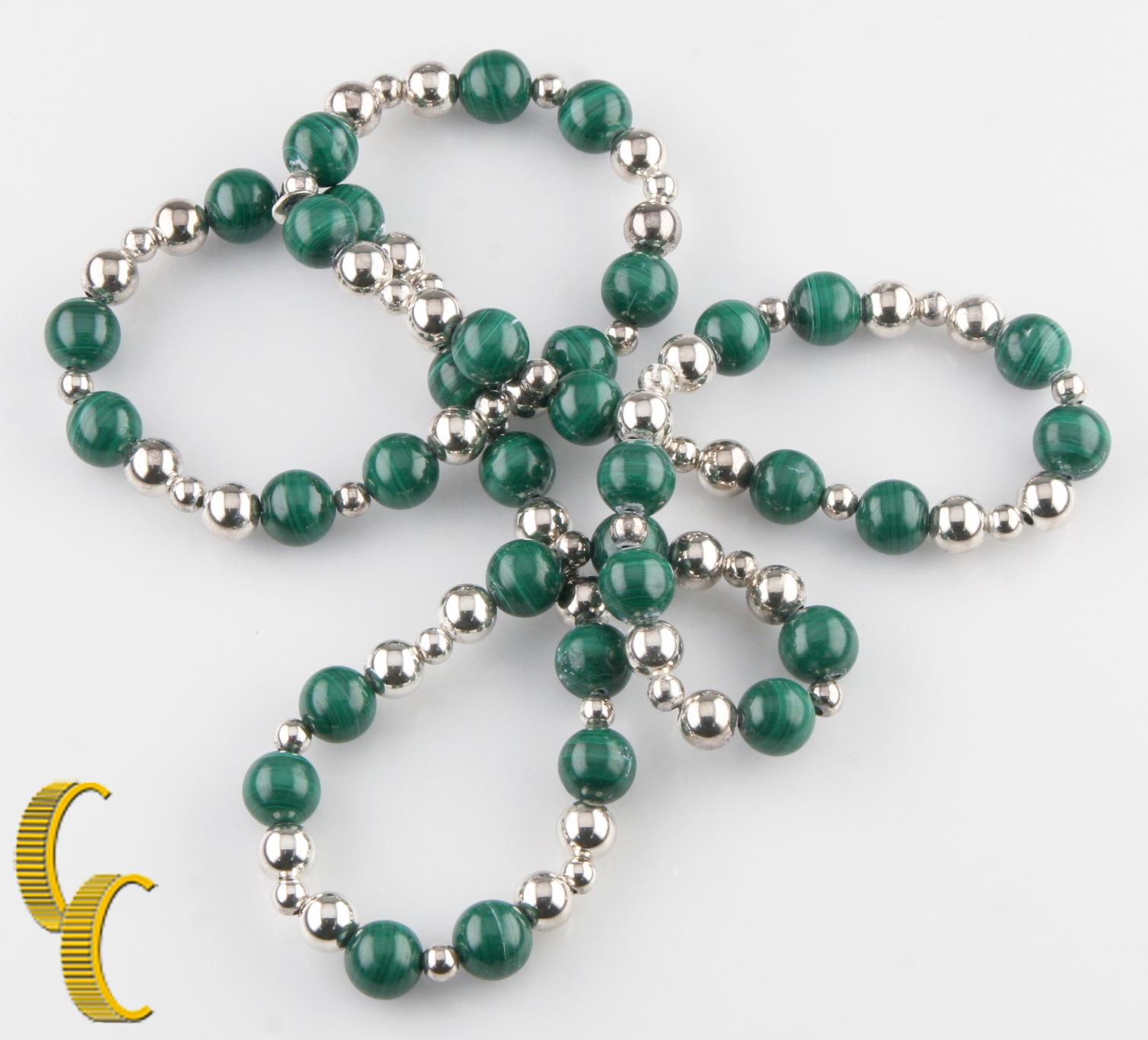 malachite beads necklace