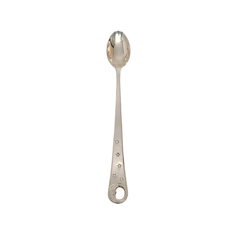 Tiffany and Co Sterling Silver Man in the Moon Baby Feeding Spoon with