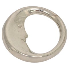 Tiffany & Co Sterling Silver Man In The Moon Rattle #22930