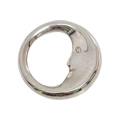 Tiffany & Co. Sterling Silver Man In The Moon Teether Rattle