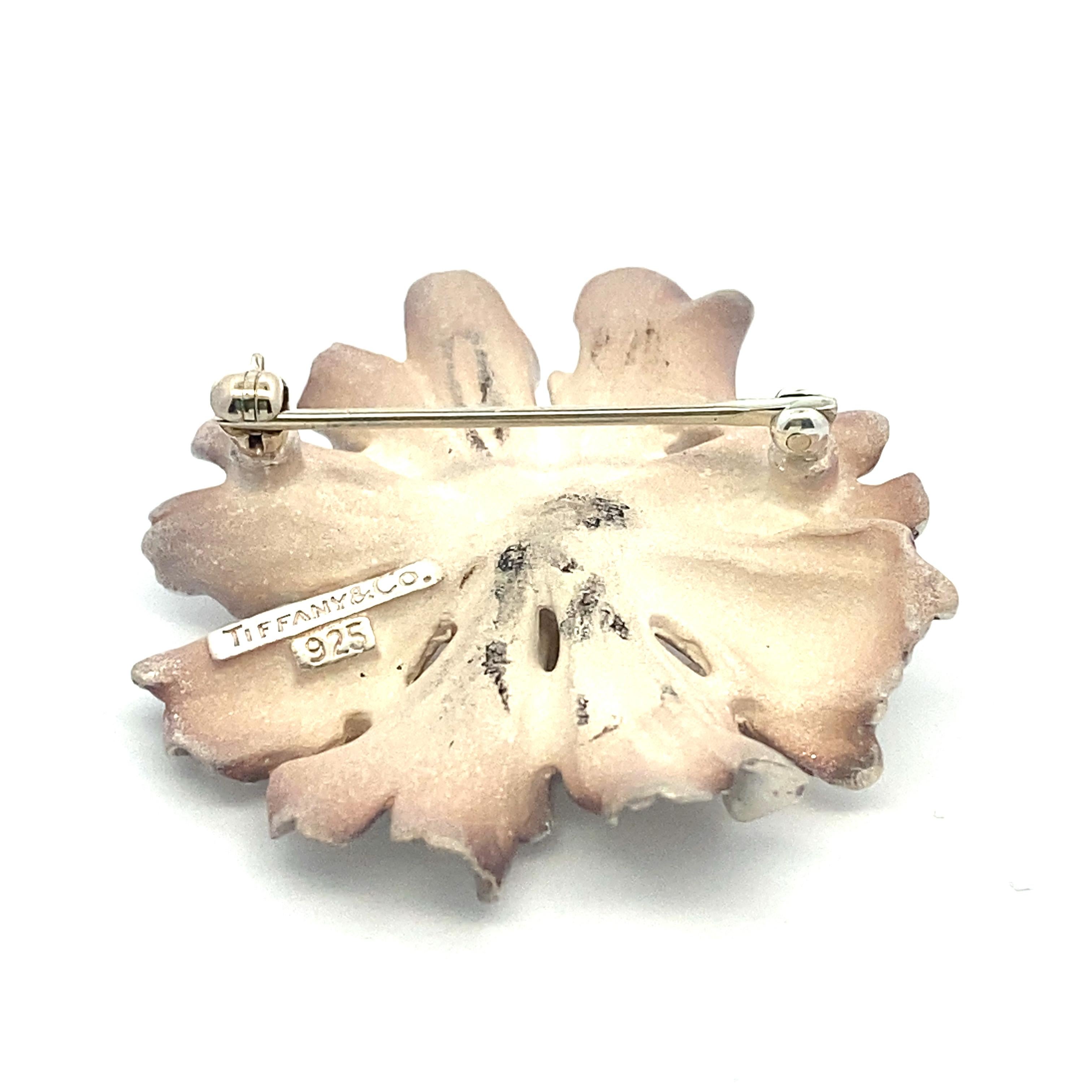 Femenino o masculino Broche caléndula de plata de ley Tiffany & Co.