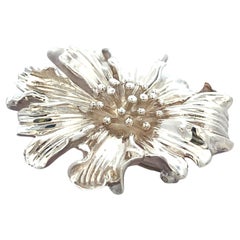 Vintage Tiffany & Co Sterling Silver Marigold Pin Brooch