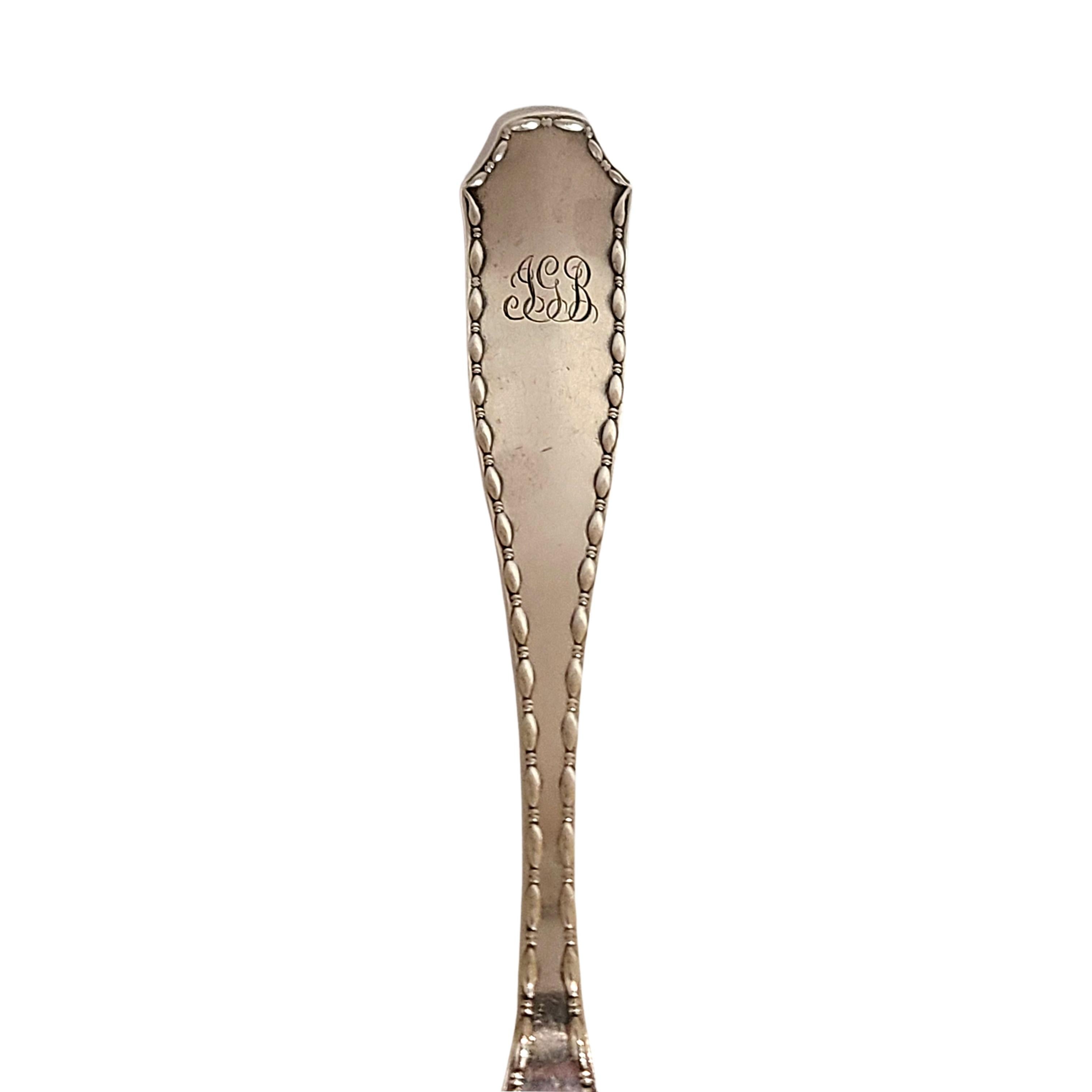 Women's or Men's Tiffany & Co. Sterling Silver Marquise Gold Wash Jelly Server with Monogram For Sale