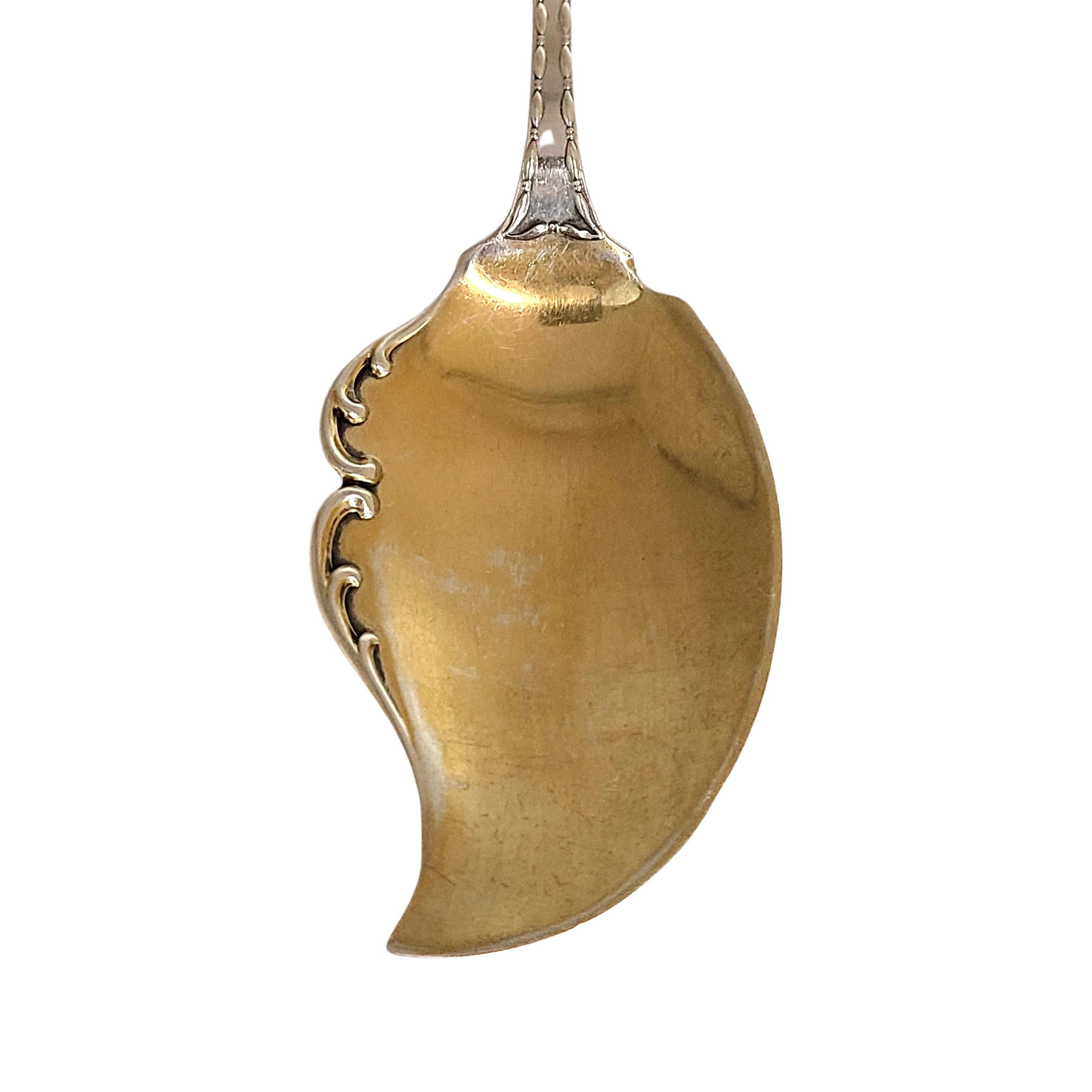 Tiffany & Co. Serveur à gelée en argent sterling lavé à l'or marquise avec monogramme en vente 1