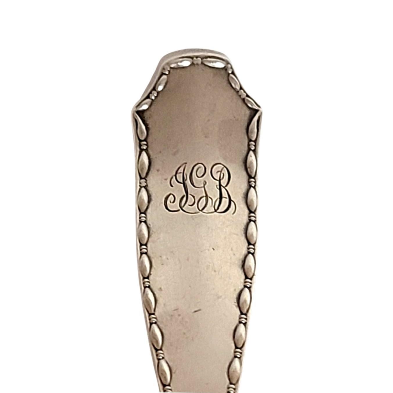 Tiffany & Co. Serveur à gelée en argent sterling lavé à l'or marquise avec monogramme en vente 4