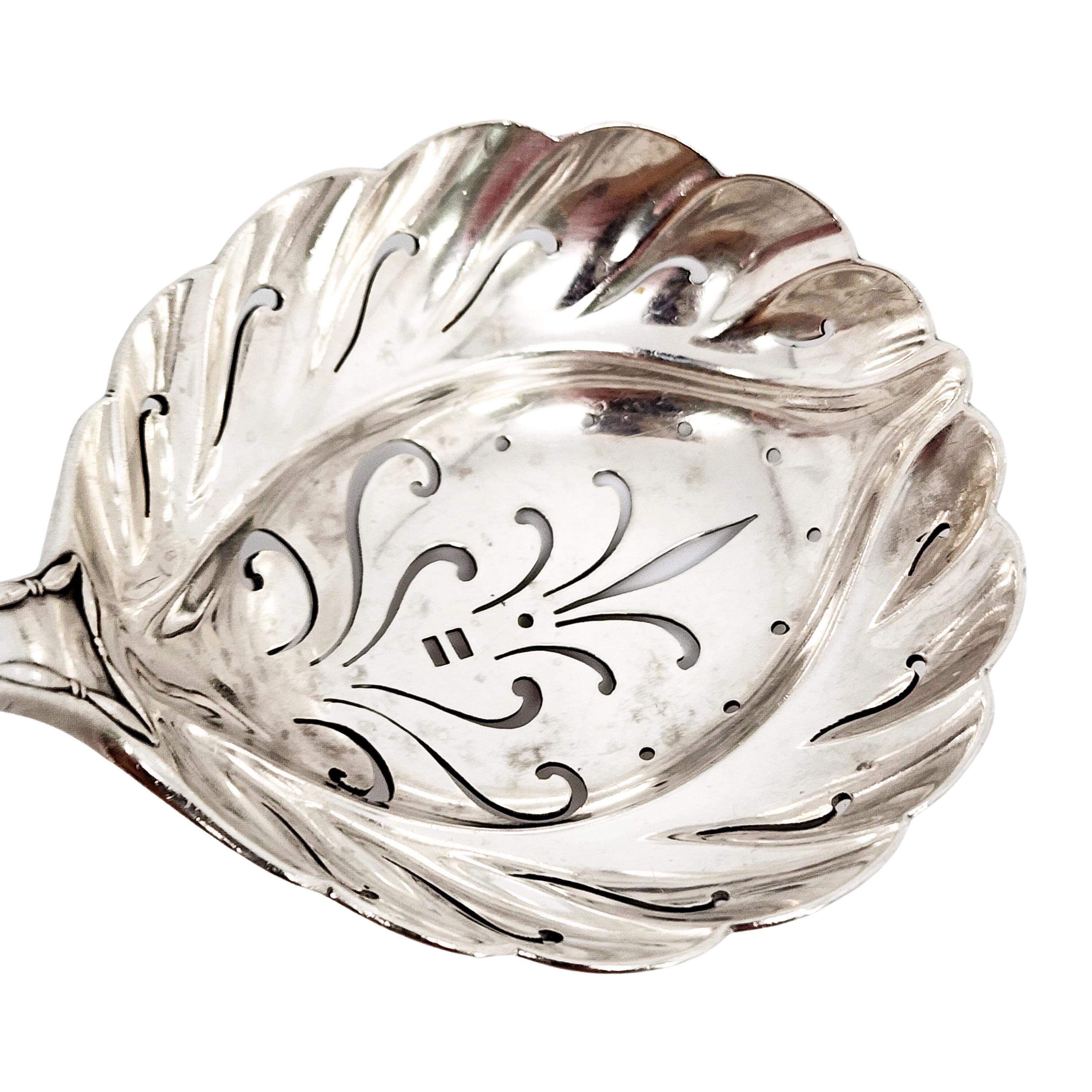 Tiffany & Co Sterling Silver Marquise Sugar Sifter Scallop Bowl In Good Condition In Washington Depot, CT