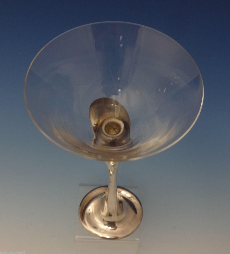 Tiffany and Co. Sterling Silver Martini Glass Designed by Elsa Peretti