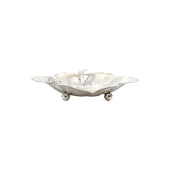 Tiffany & Co Sterling Silver Medium Ivy Leaf Dish with Pouch 23159