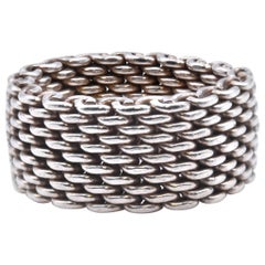 Tiffany & Co. Sterling Silver Mesh Band