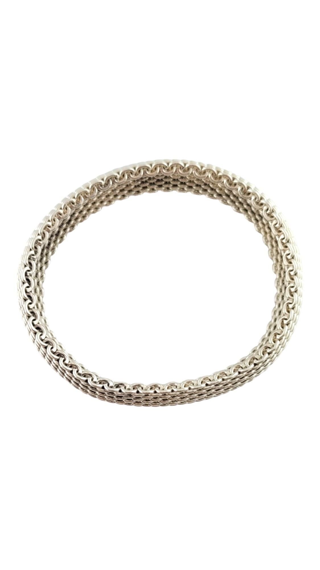 Women's Tiffany & Co. Sterling Silver Mesh Bangle Bracelet #18128