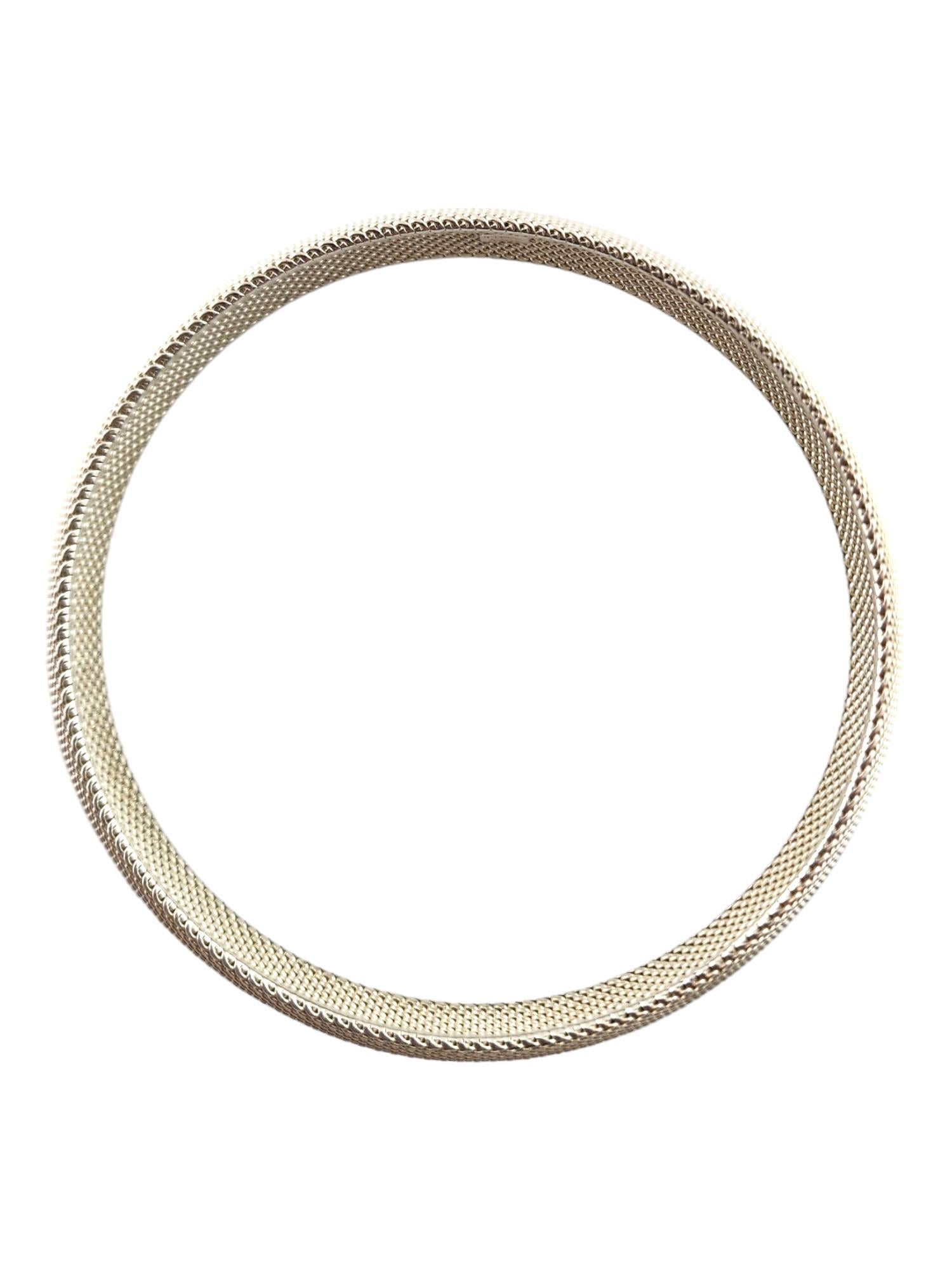 tiffany mesh bracelet silver