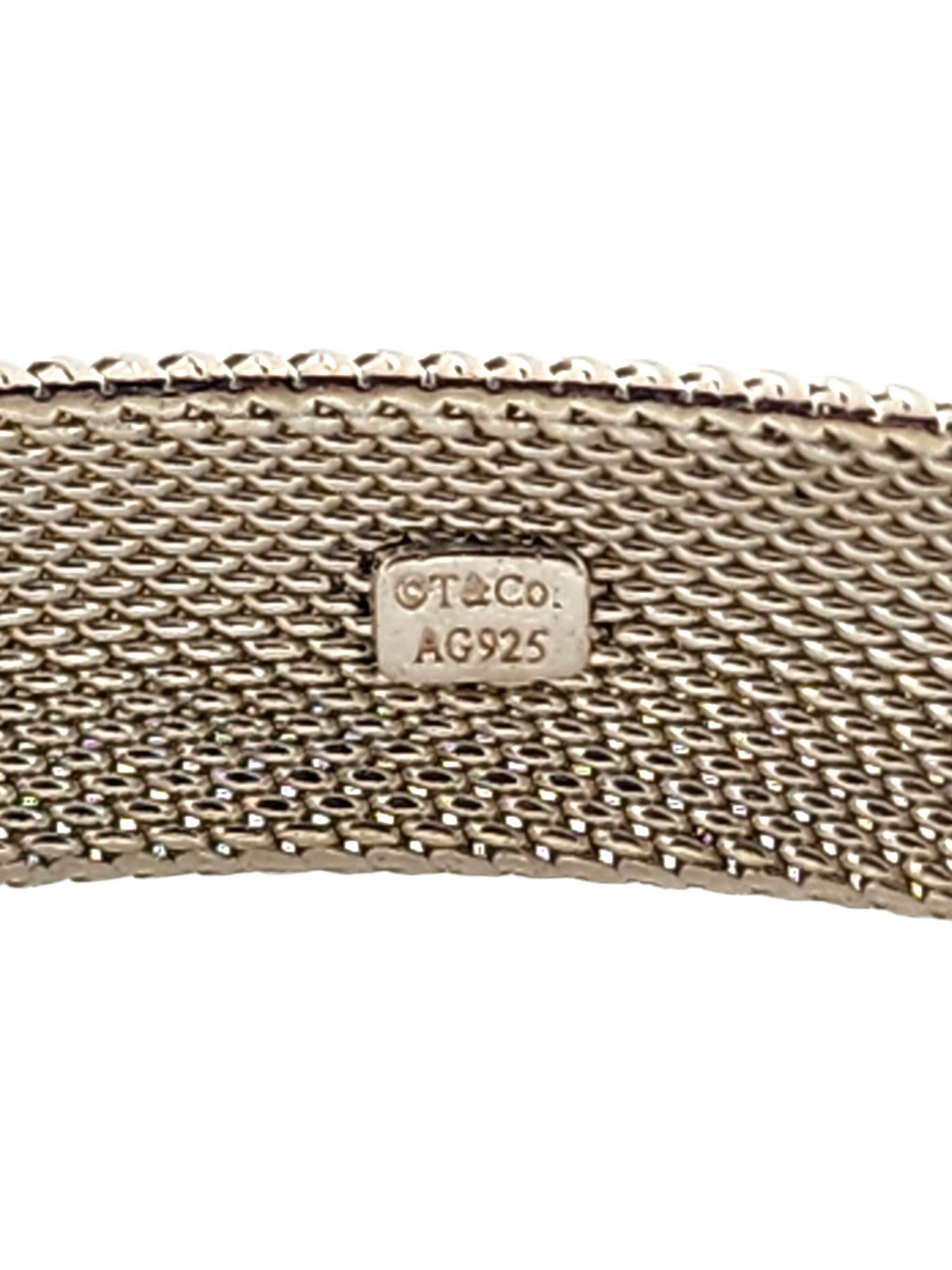 tiffany mesh silver bracelet