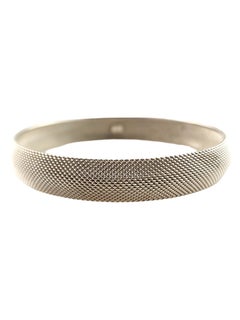 Tiffany & Co Sterling Silver Mesh Bangle Bracelet #18297