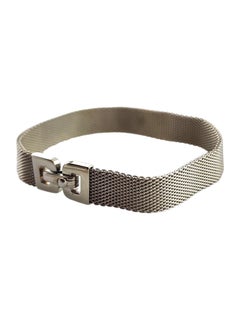 Tiffany & Co Sterling Silver Mesh Buckle Bracelet #18295