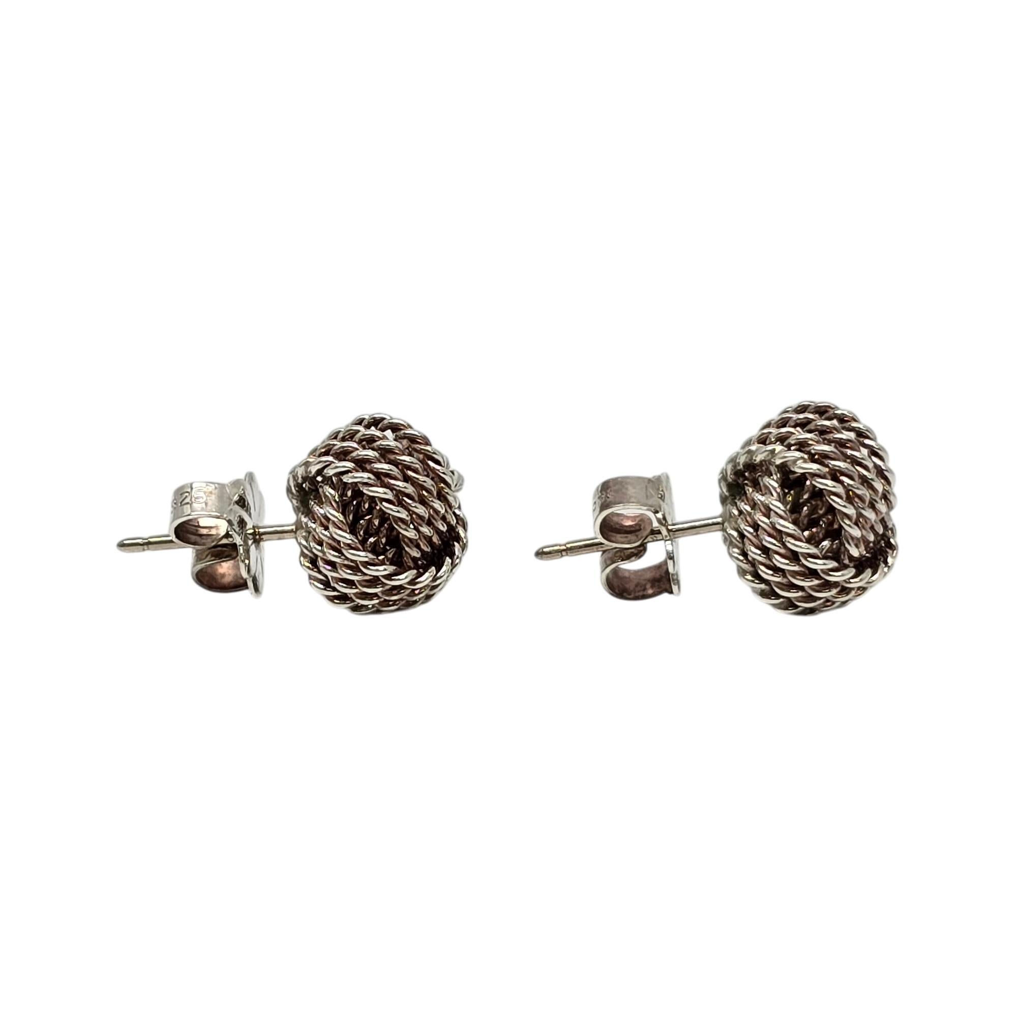 Tiffany & Co. nœud d'oreilles nœud en maille d'argent sterling n° 20143 Pour femmes en vente