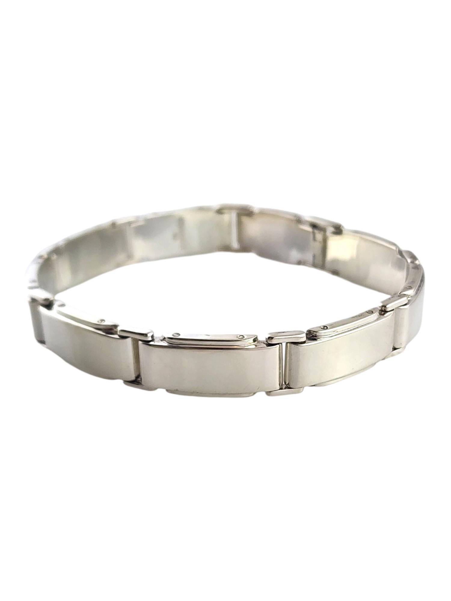 Tiffany & Co Sterling Silver Metropolis Link Bracelet #18925 In Good Condition For Sale In Washington Depot, CT