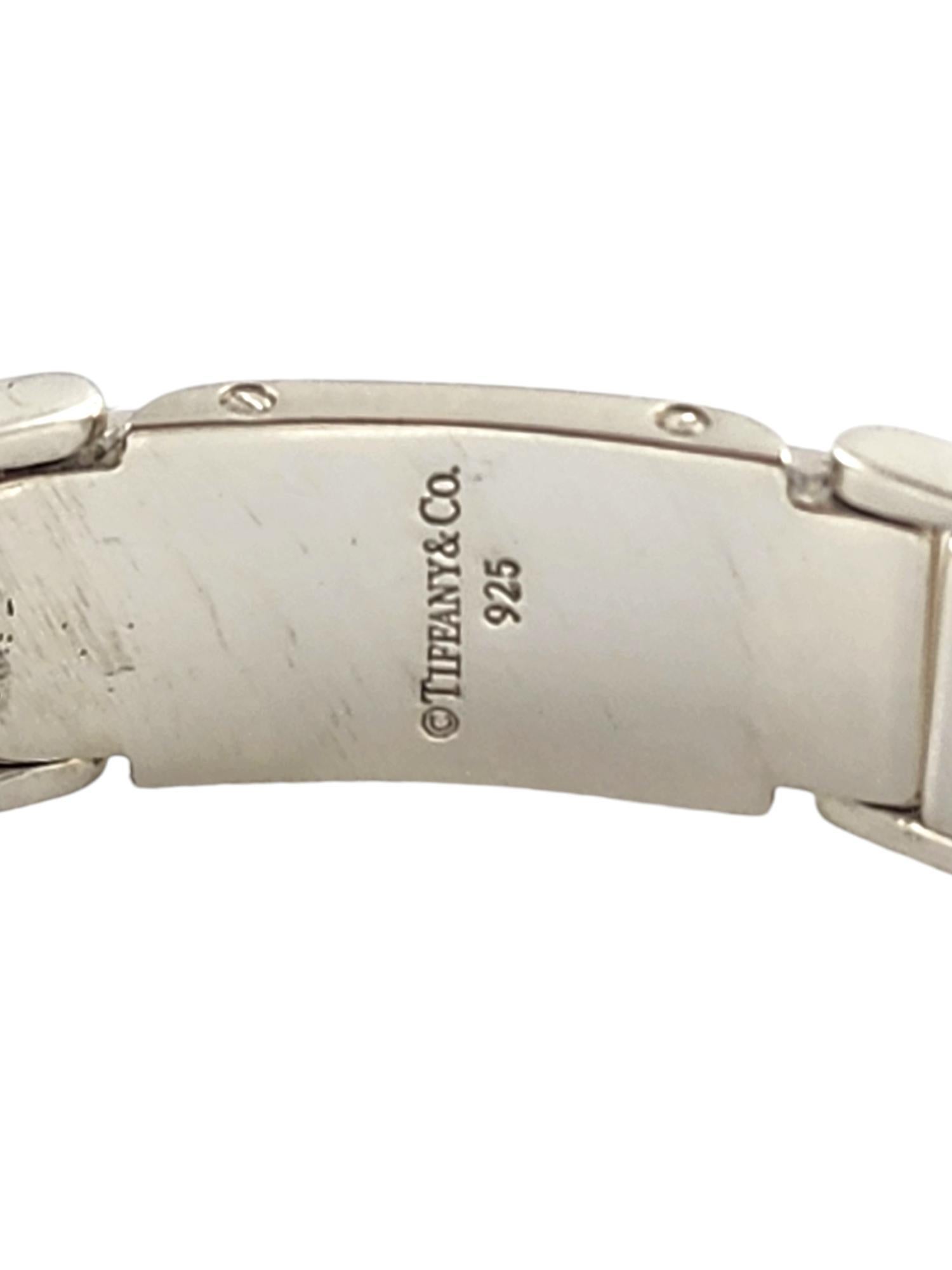 Tiffany & Co Sterling Silver Metropolis Link Bracelet #18925 For Sale 3