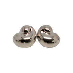 Tiffany & Co Sterling Silver Mexico Swirl Shell Earrings