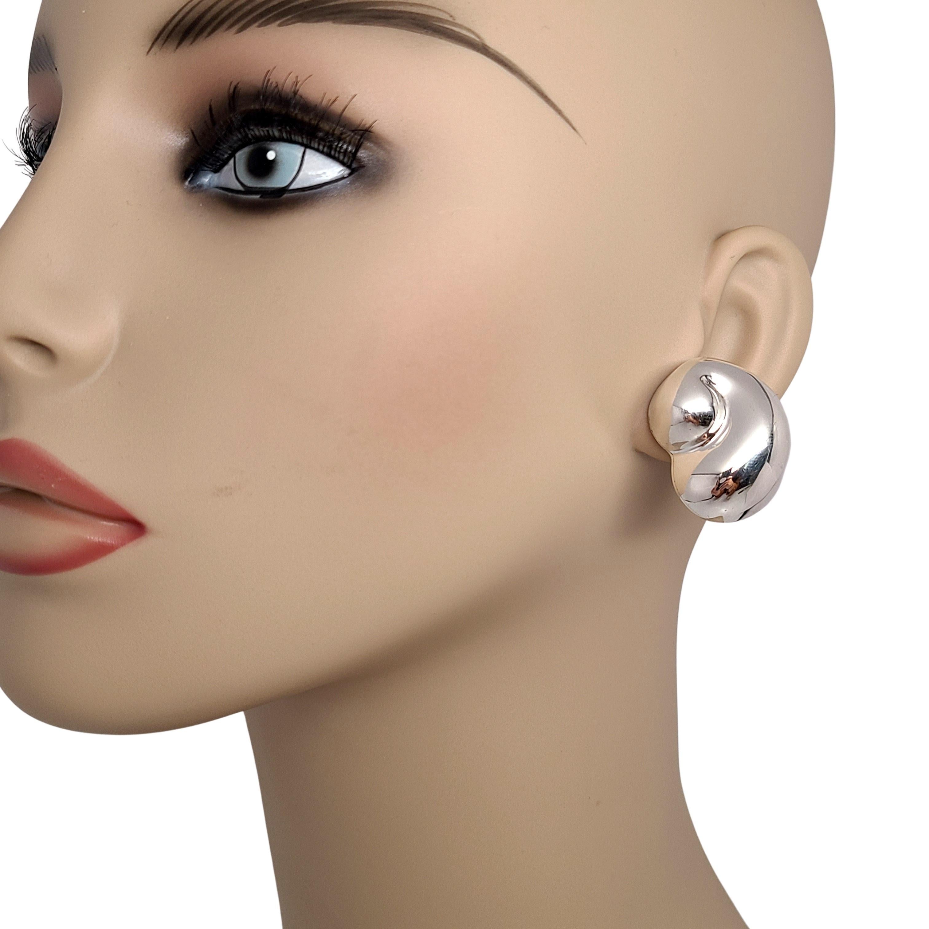 Women's Tiffany & Co Sterling Silver Mexico Swirl Shell Earrings