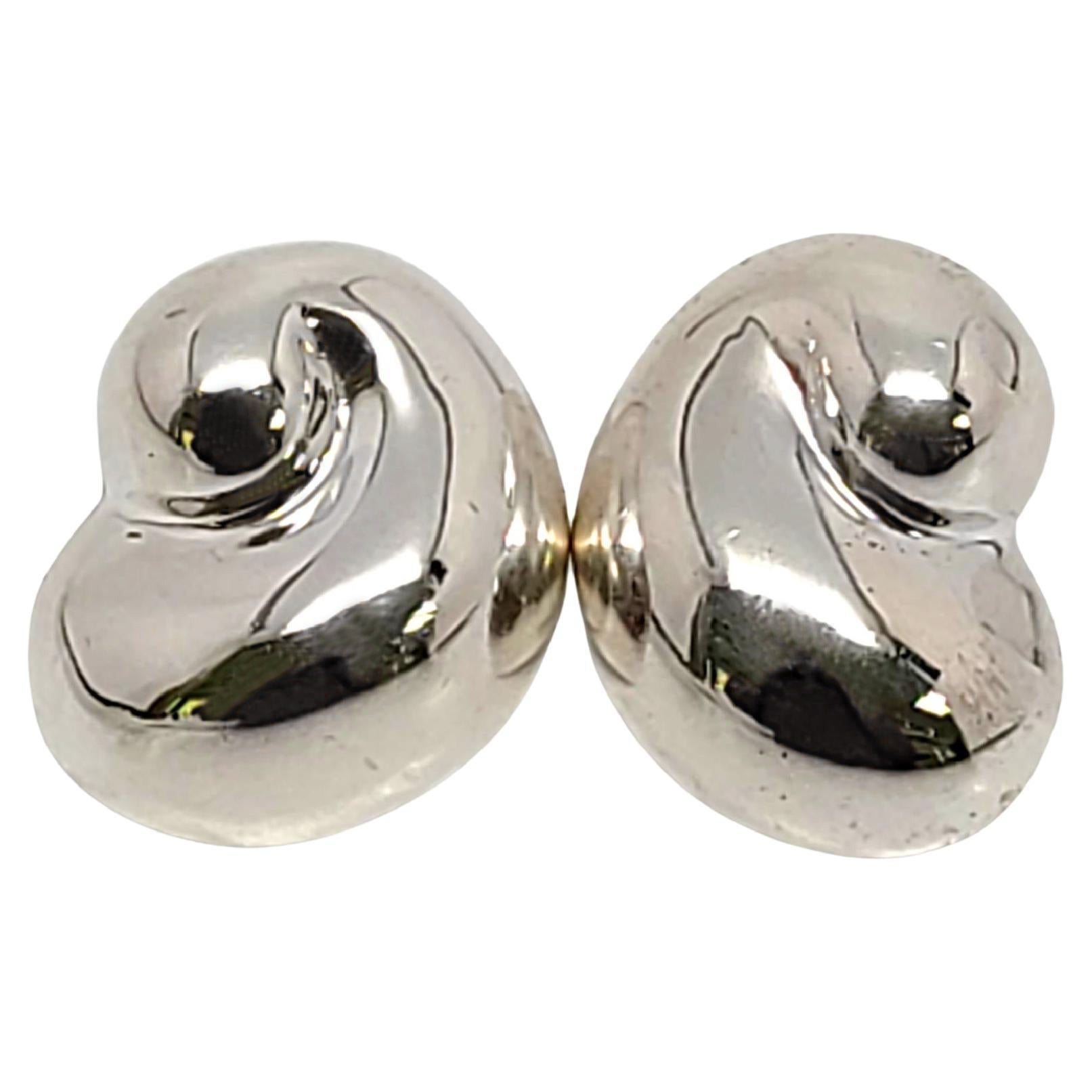 Tiffany 
Co. Sterling Silver Mexico Swirl Shell Earrings