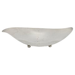 Plat/bol sur pied à feuilles Tiffany & Co en argent sterling du milieu du siècle dernier 10" 23346 #19275