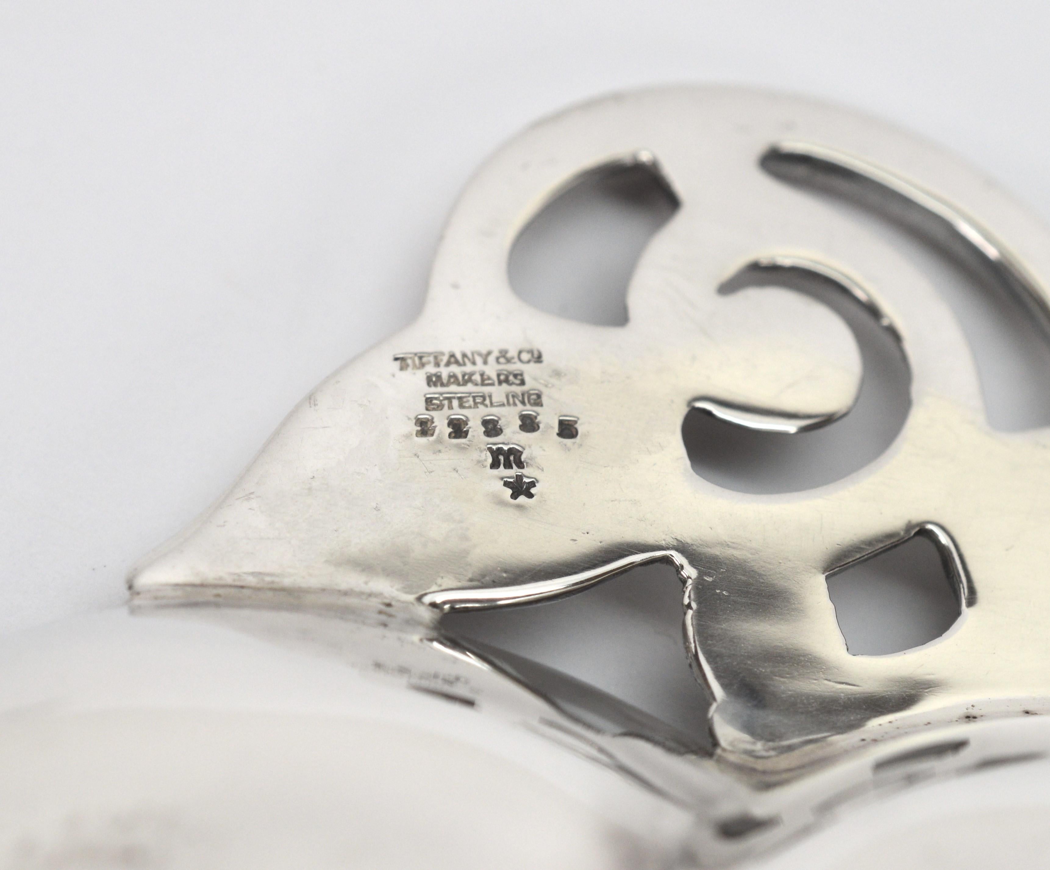 Tiffany & Co. Sterling Silver Mid-Century Leaf Bowl and Matching Leaf Nut Dishes For Sale 2