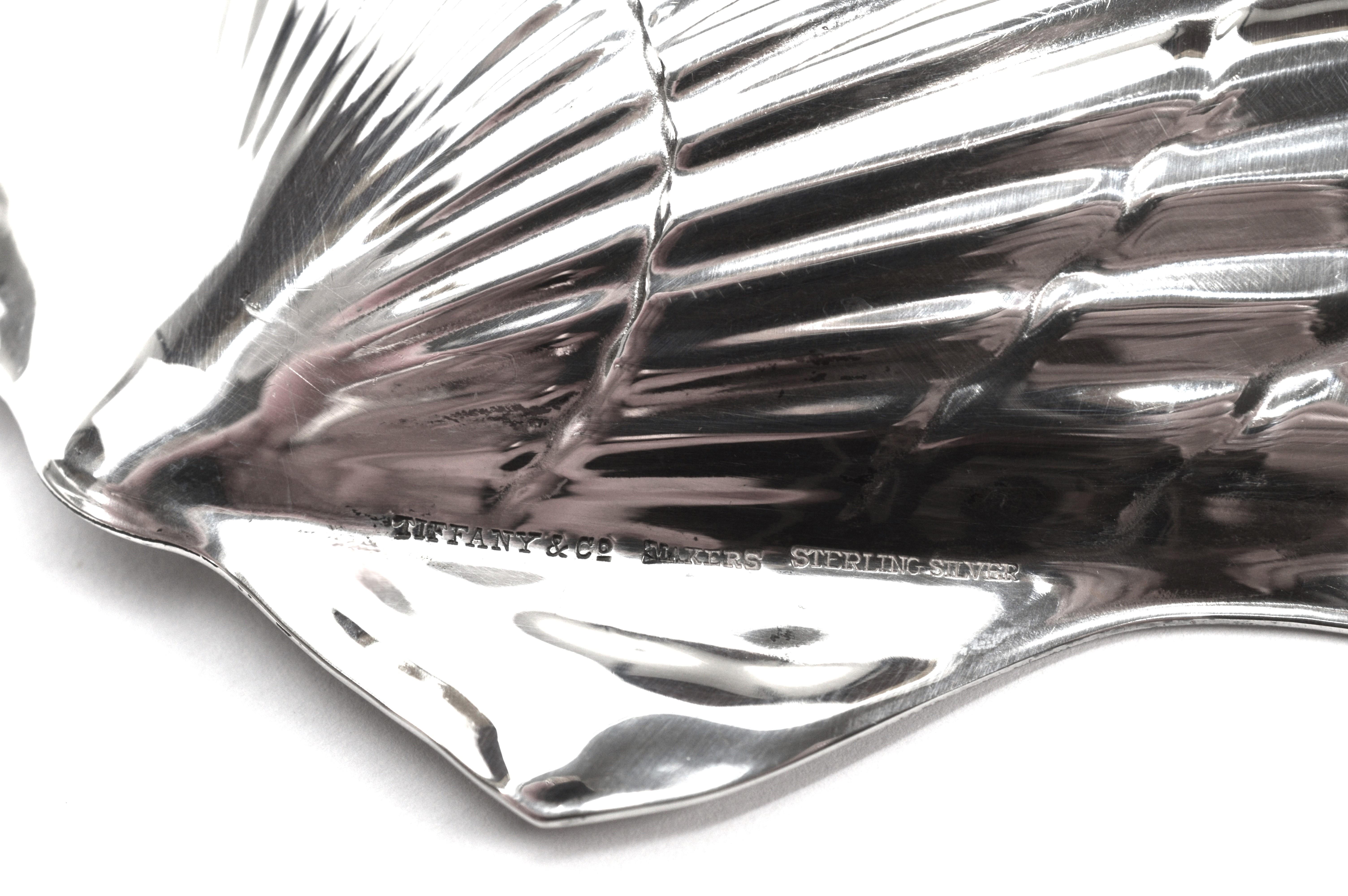 Tiffany & Co. Sterling Silver Mid-Century Modern Scallop Shell Dish 2