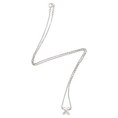 Tiffany & Co. Sterling Silver Mini Signature X Pendant Necklace