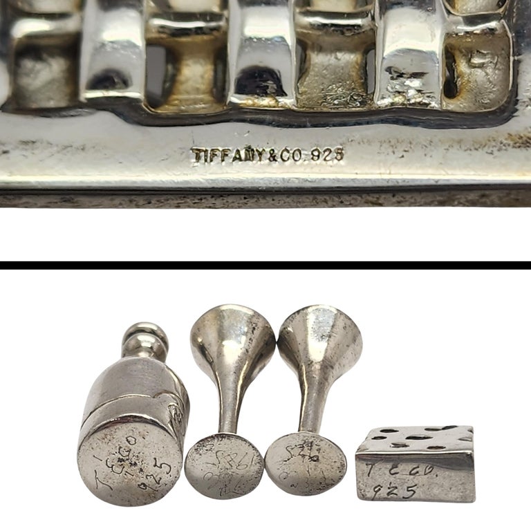 Tiffany and Co Sterling Silver Miniature Picnic Champagne Cheese