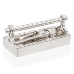 Tiffany & Co. Sterling Silver Miniature Tool Box with Tools