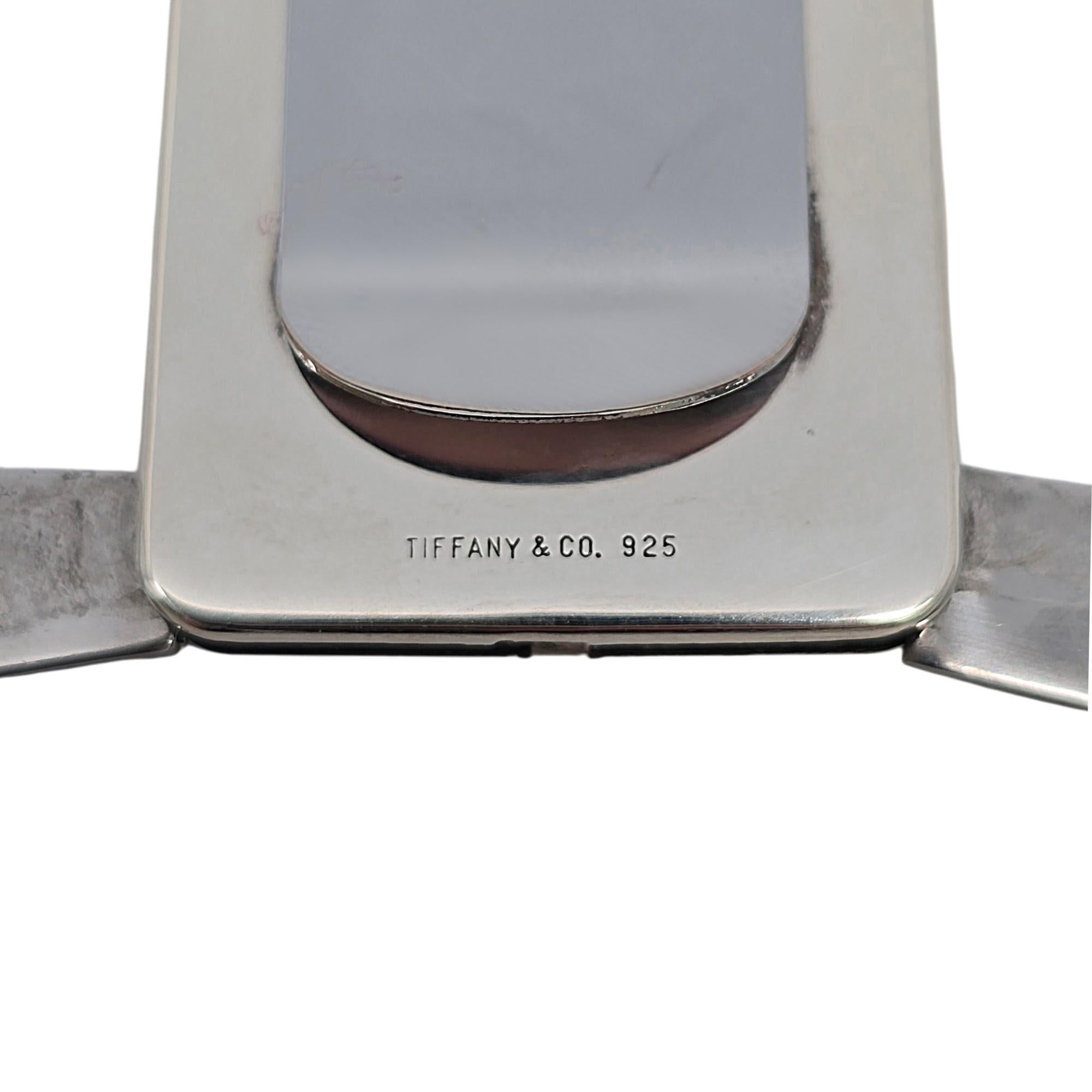 Tiffany & Co Sterling Silver Money Clip with Knife & Nail File w/Pouch #20810 3
