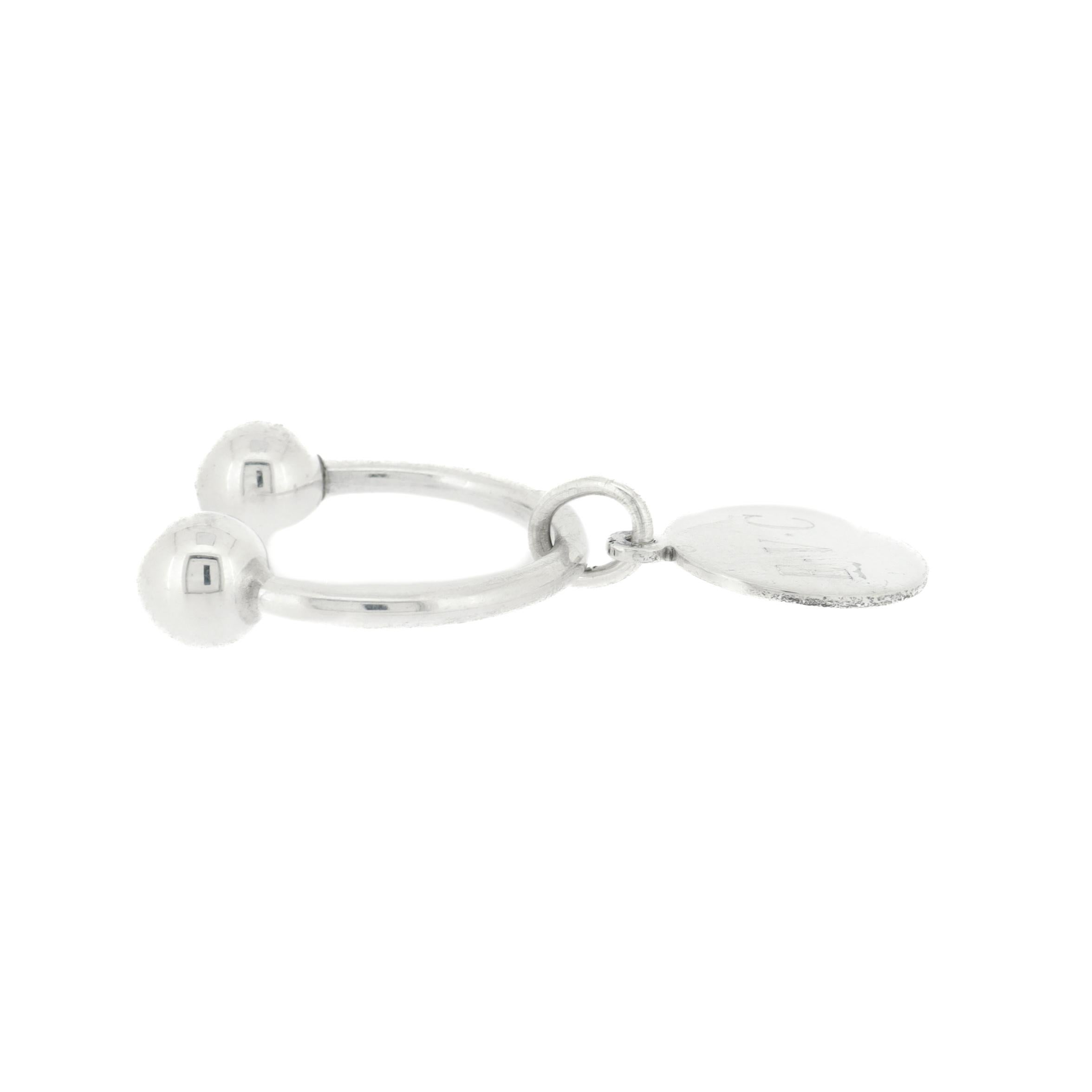 Tiffany & Co. Sterling Silber Monogramm Schlüsselanhänger oder Schlüsselkette im Angebot 6