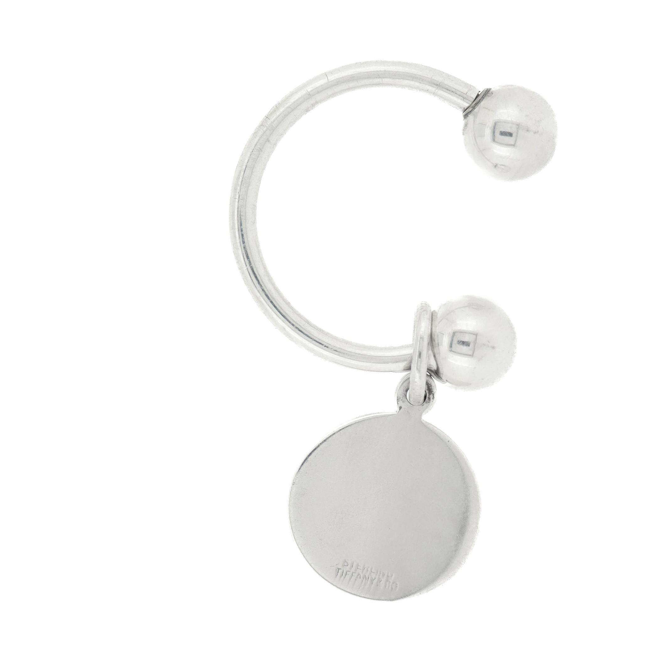Tiffany & Co. Sterling Silber Monogramm Schlüsselanhänger oder Schlüsselkette im Angebot 9