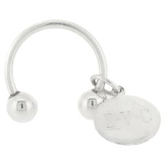 Tiffany & Co. Sterling Silver Monogrammed Key Holder or Key Chain