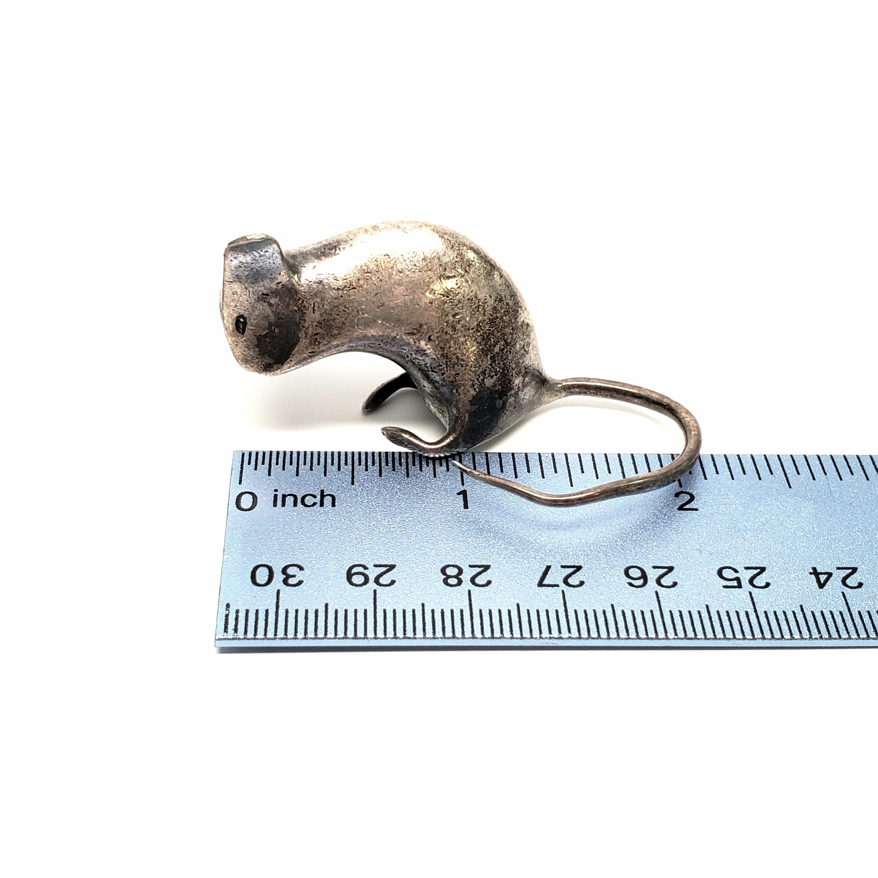 Tiffany & Co. Sterling Silver Mouse Figurine or Paperweight 2