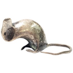 Vintage Tiffany & Co. Sterling Silver Mouse Figurine or Paperweight