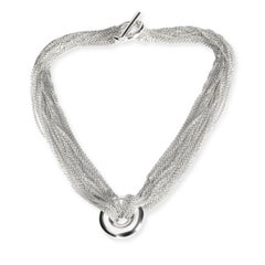 Tiffany & Co. Sterlingsilber Mehrsträngige Halskette mit Rundkette
