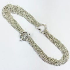 Tiffany & Co. Collana con cuore a più fili in A. Silver