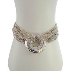 Tiffany & Co. Sterling Silver Multi-Strand Open Circle Toggle Bracelet