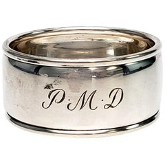 Tiffany & Co. Sterling Silver Napkin Ring with Monogram