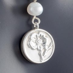 Tiffany & Co. Sterling Silver Nature Rose Earring and Necklace Set, Size 16