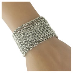Tiffany & Co. Sterling Silver Nine Strand Rope Bracelet #19644