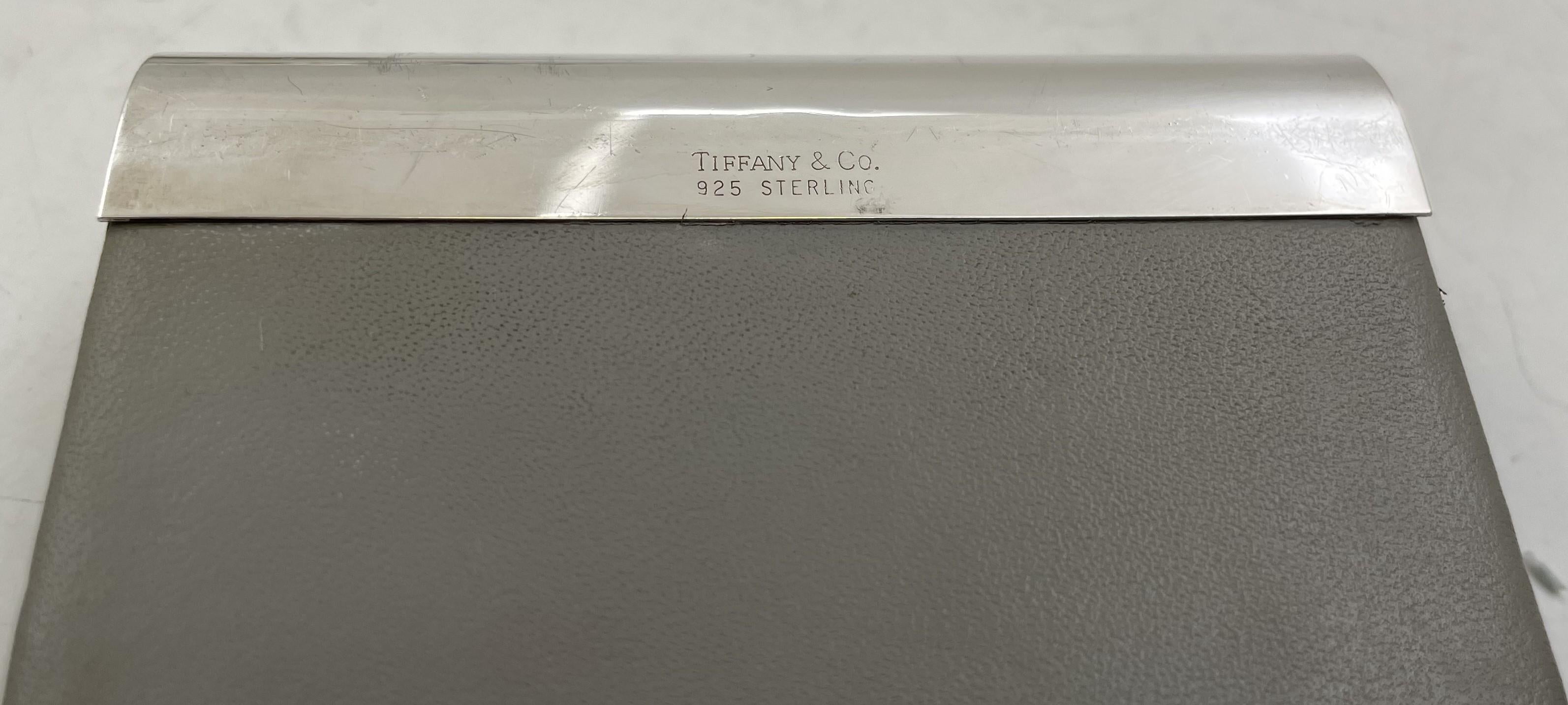 Tiffany & Co. Sterling Silver Notepad Holder In Good Condition For Sale In New York, NY