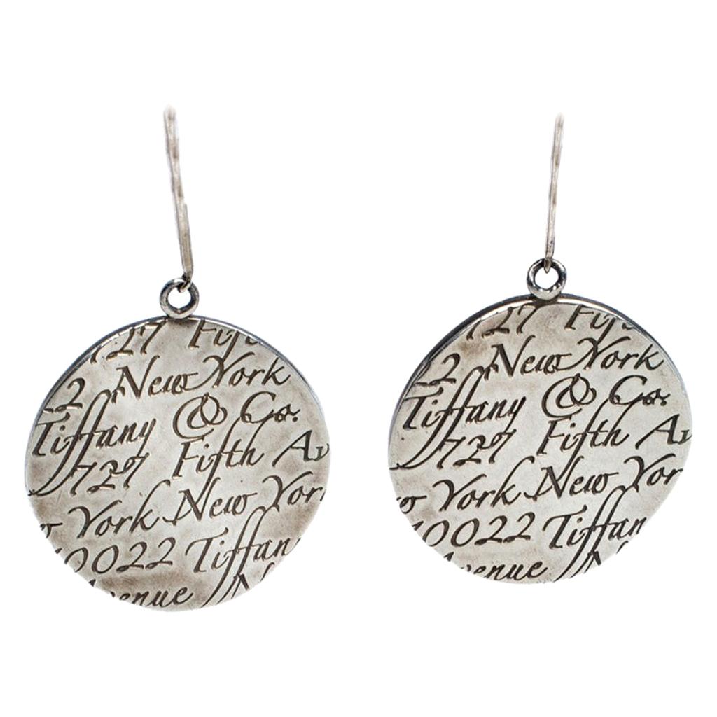 Sterling Silver Notes Drop Earrings 