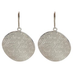 Tiffany & Co. Sterling Silver  Notes Earrings