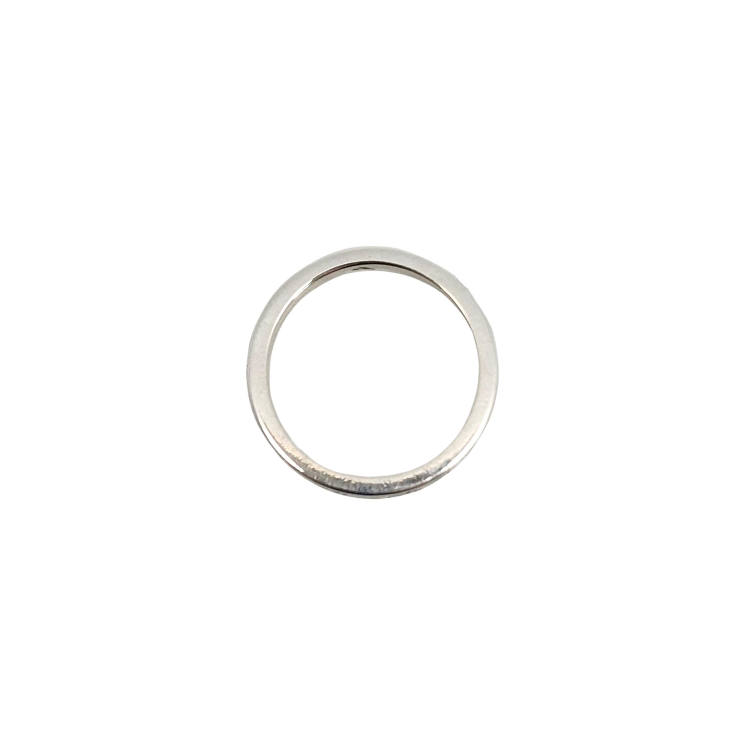 Tiffany & Co New York Address Notes Narrow Band Ring Taille 5,25 n°13007 en vente 1