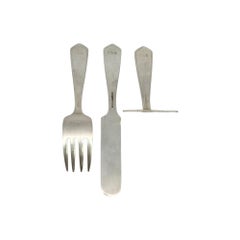 Tiffany & Co Sterling Silver Old King Cole Baby Feeding Set w/Mono #19620