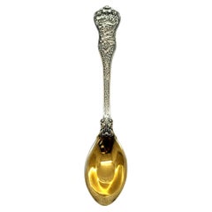 Antique Tiffany & Co. Sterling Olympian Gold Washed Fruit/Orange Spoon with Monogram